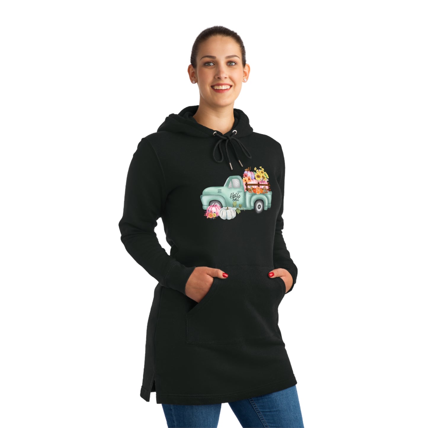 FALL PUMPKIN TRUCK Streeter Hoodie Dress