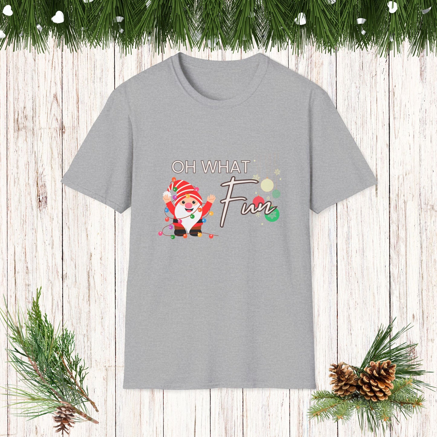 OH WHAT FUN Santa Softstyle T-Shirt