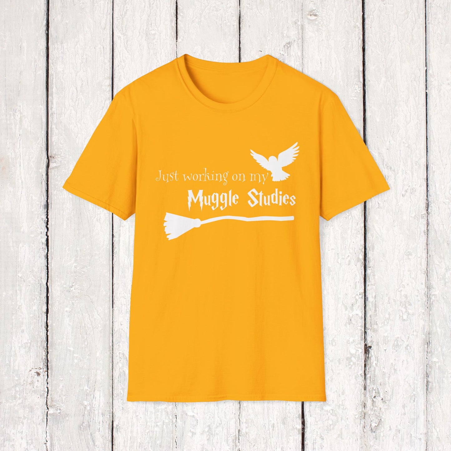 JUST WORKING ON MY MUGGLE STUDIES Softstyle T-Shirt