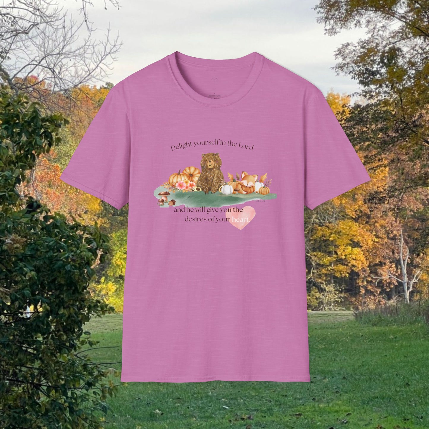 DELIGHT YOURSELF IN THE LORD Softstyle T-Shirt