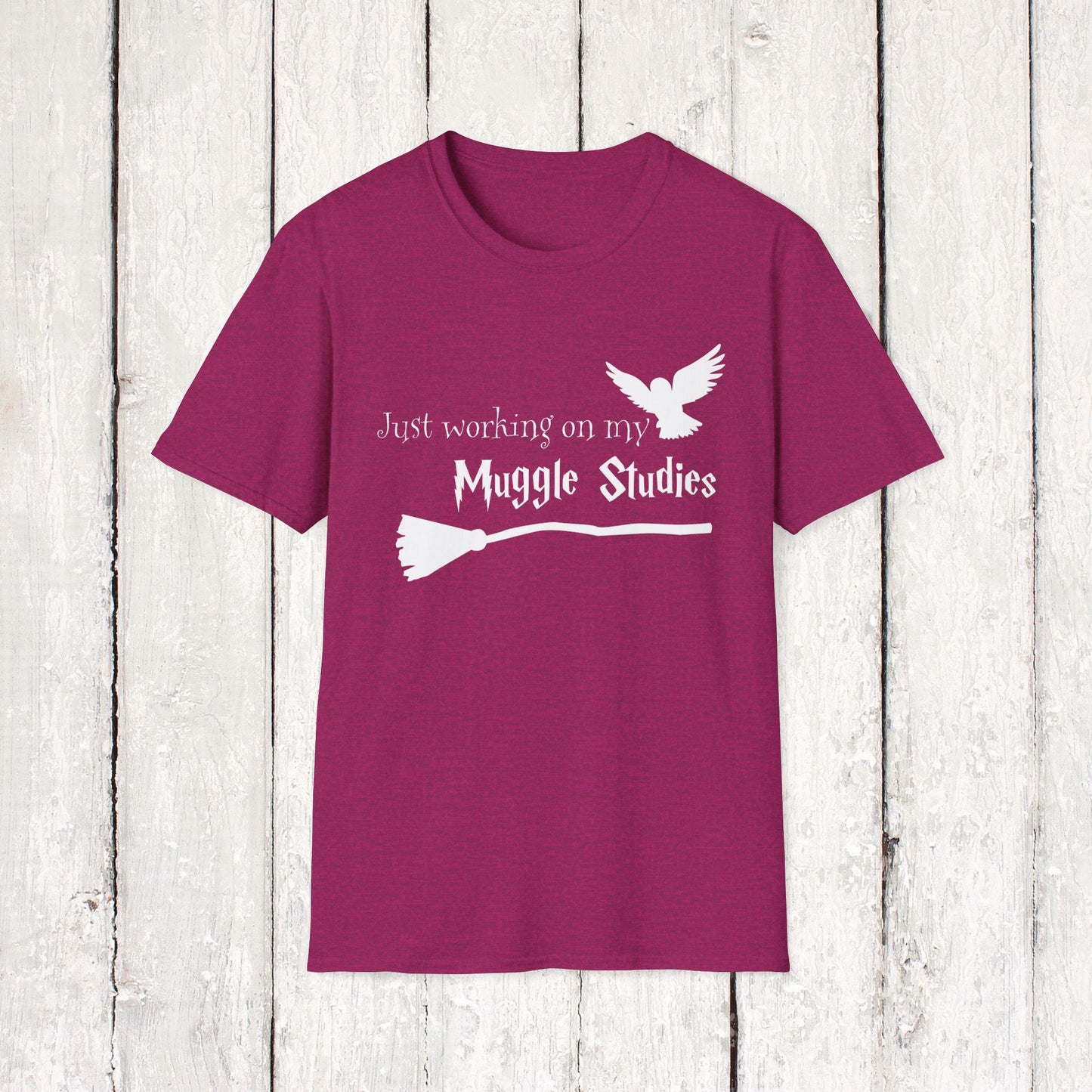 JUST WORKING ON MY MUGGLE STUDIES Softstyle T-Shirt