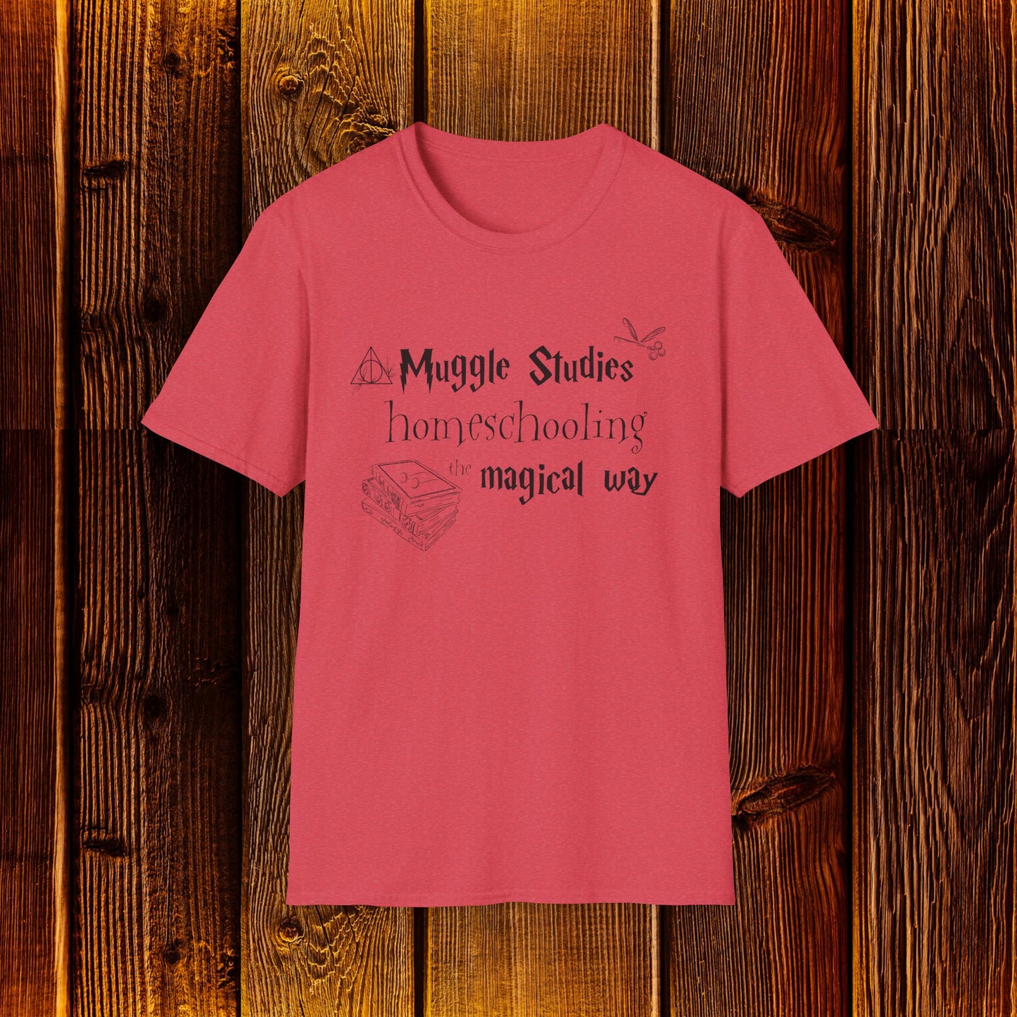 MUGGLE STUDIES, HOMESCHOOLING THE MAGICAL WAY Softstyle T-Shirt