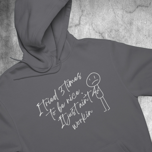 I TIRED 3 TIMES TO BE NICE. IT JUST AIN'T WORKIN  Hoodie