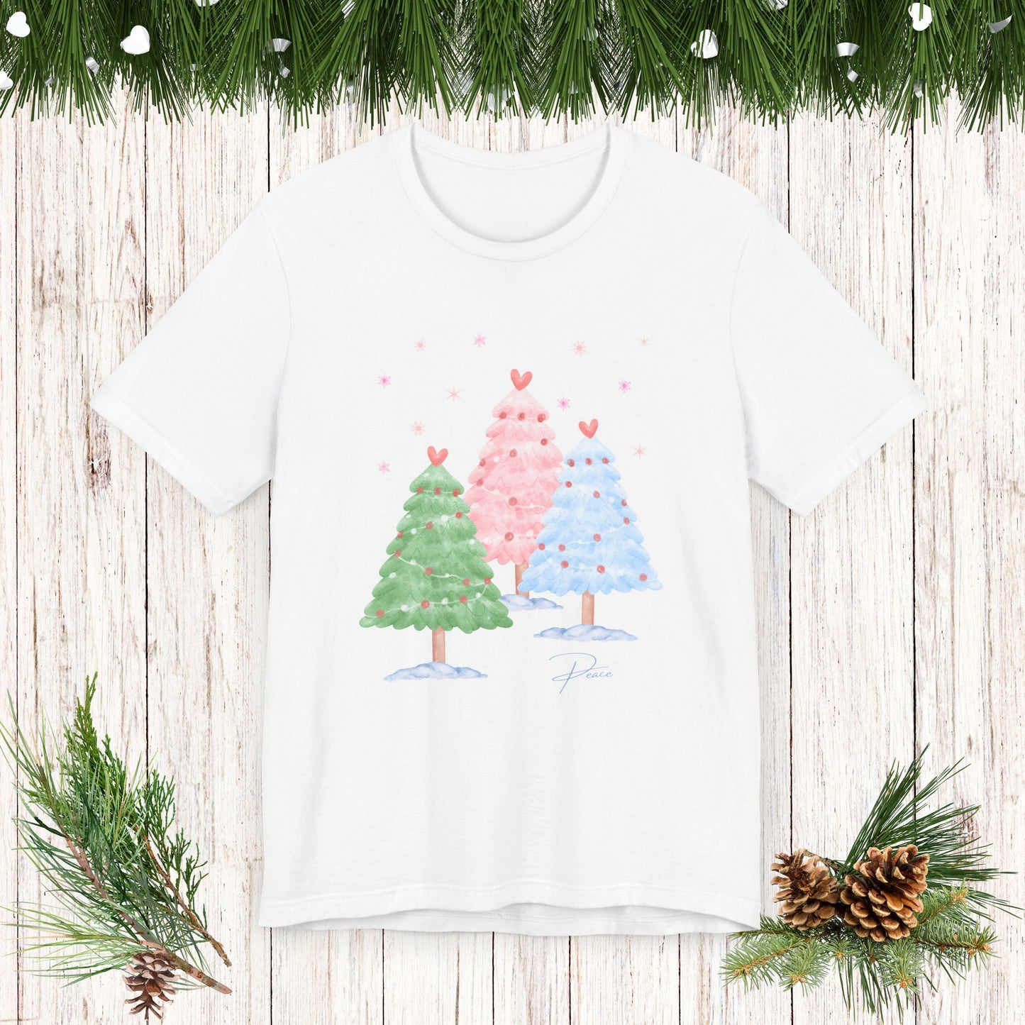 CHRISTMAS TREE PEACE soft tee