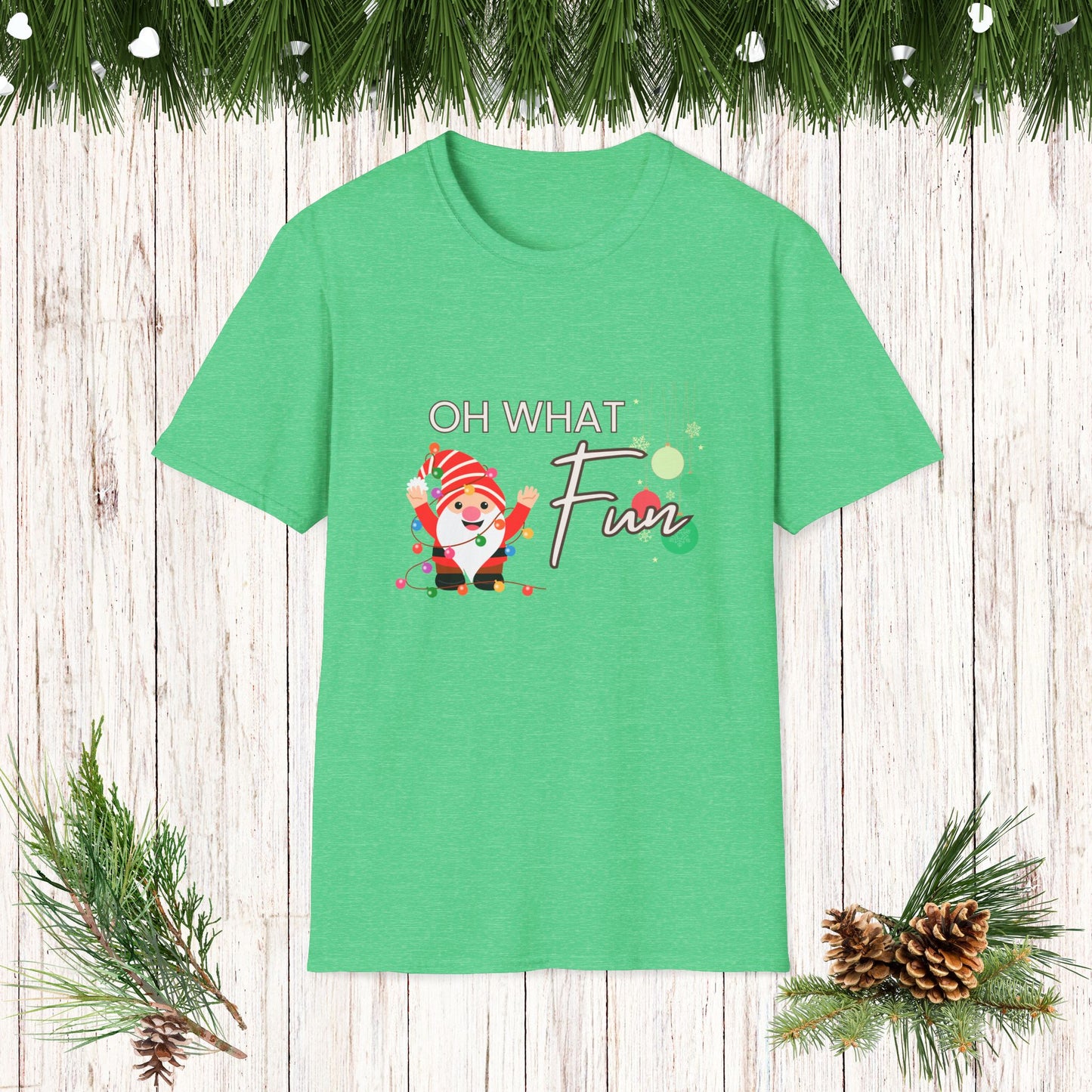 OH WHAT FUN Santa Softstyle T-Shirt