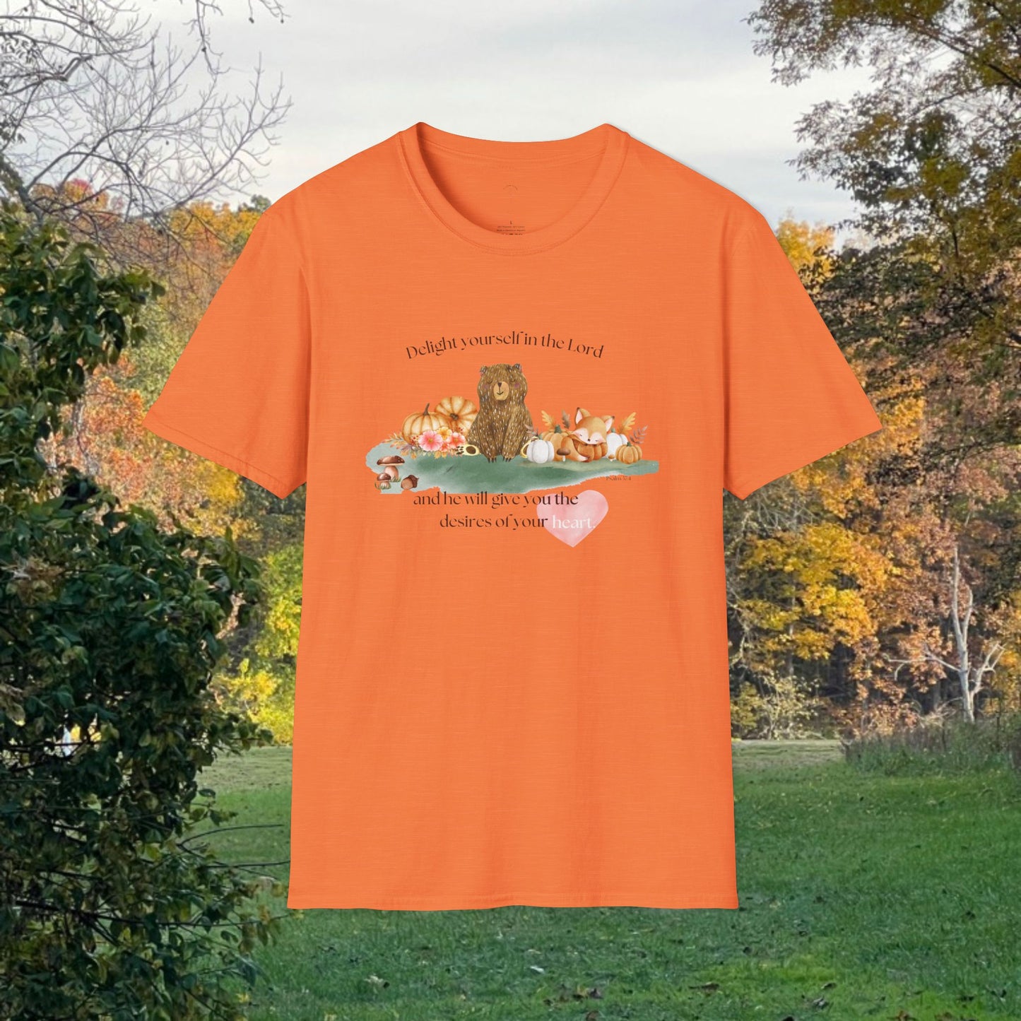 DELIGHT YOURSELF IN THE LORD Softstyle T-Shirt