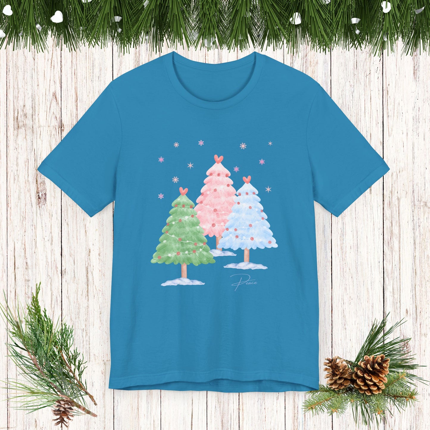 CHRISTMAS TREE PEACE soft tee