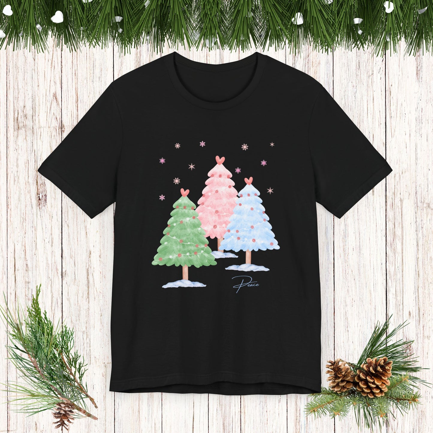 CHRISTMAS TREE PEACE soft tee