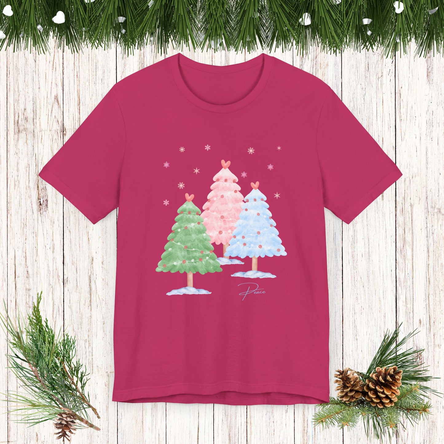 CHRISTMAS TREE PEACE soft tee